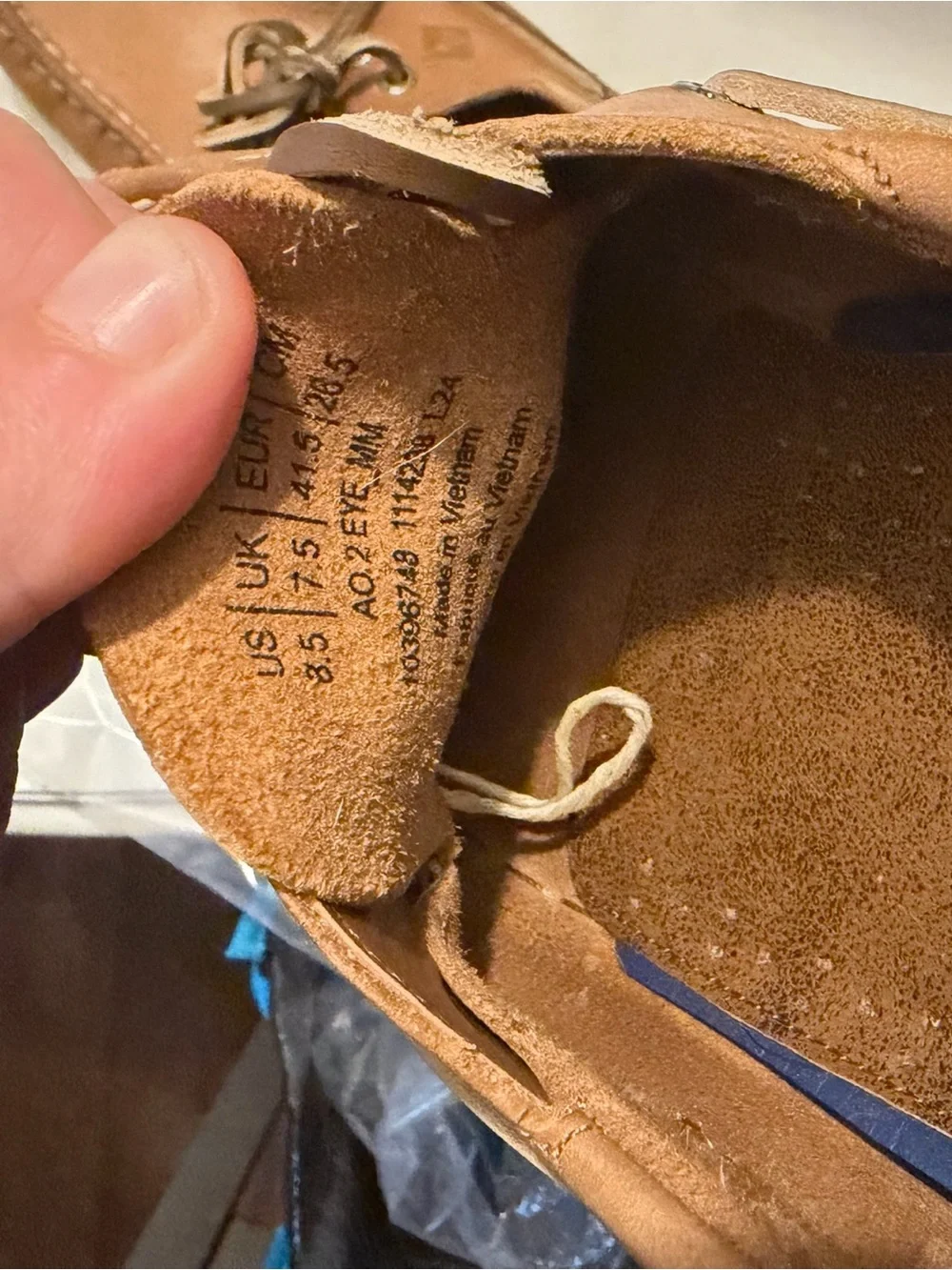 Sperry Men’s Tan Leather Boat Shoes